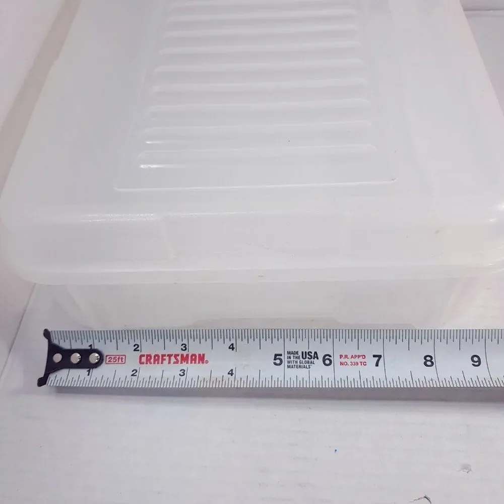 Vintage Rubbermaid Organizer Keepers‎ Snap Case 2282 51C clear plastic hinged